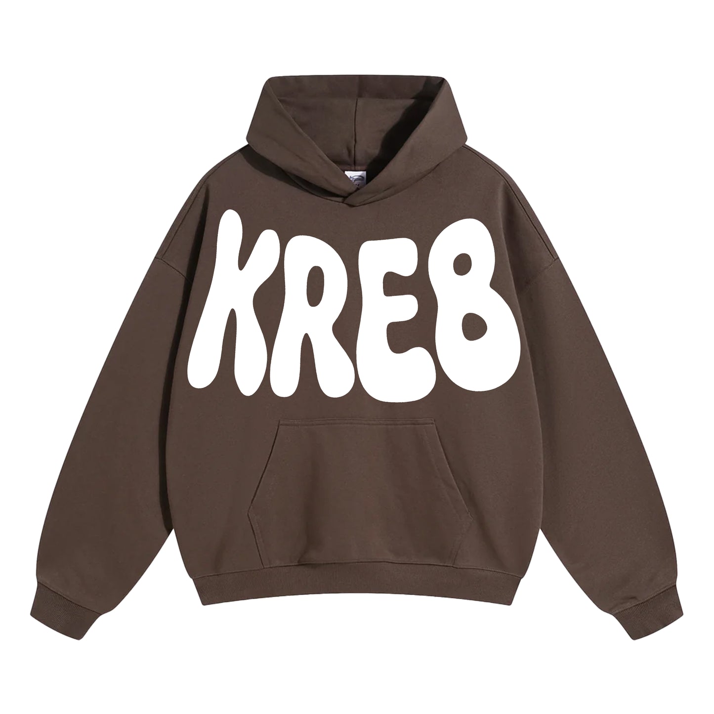 KRE8 OVERSIZED UNISEX HOODIE CHOCOLATE