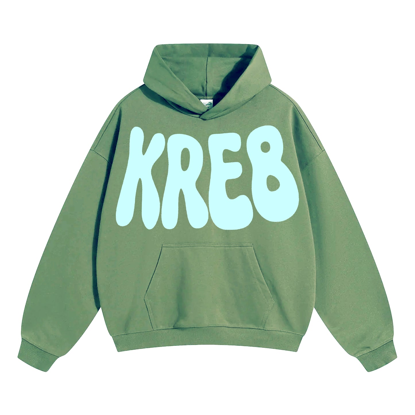 KRE8 OVERSIZED HOODIE (GREEN/TEAL)